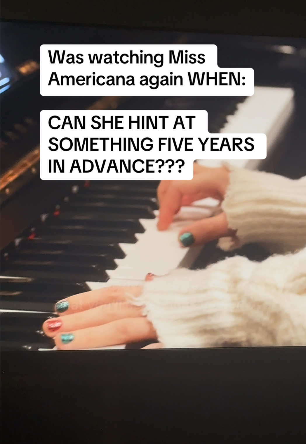 Me like 👁️👄👁️ #taylorswift #swifttok #easteregg #lifeofashowgirl #missamericana 