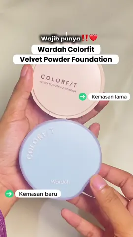 Wajib punya nih kemasan BARU wardah colorfit powder foundation😍 #bedakpadatwardah #promobedakpadatwardah #wardahnewtwcaff #wardahcolorfit 