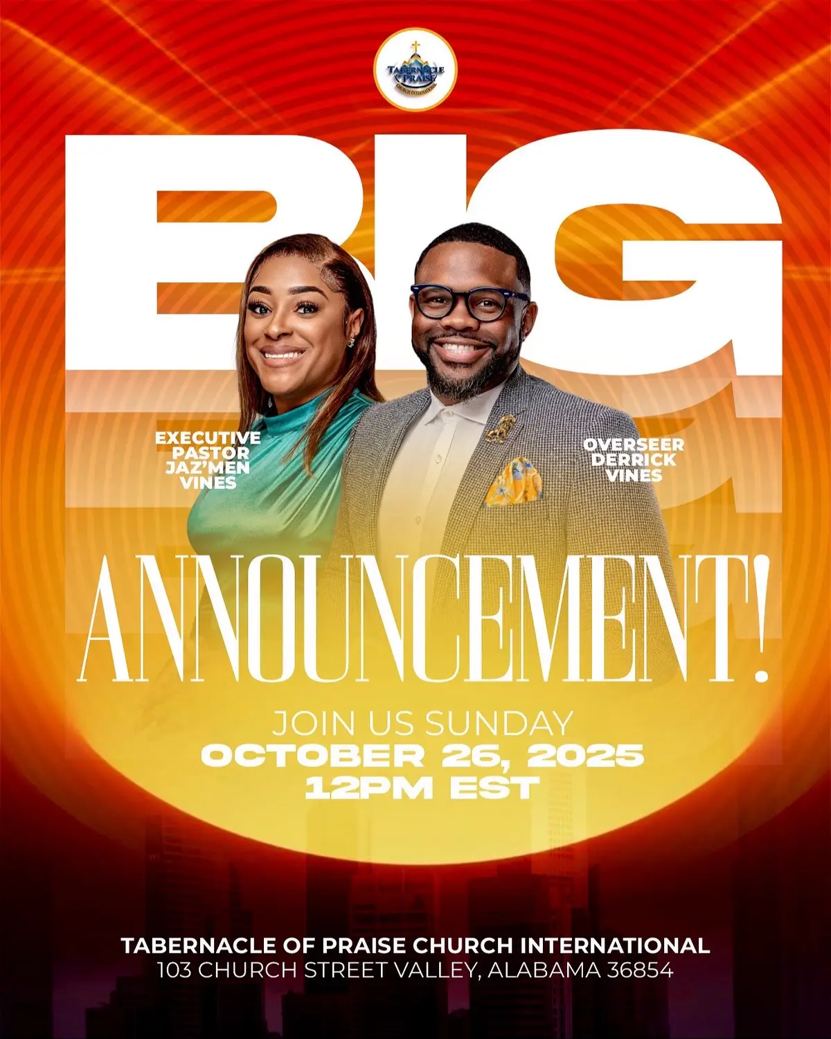 You should come to church Sunday! Don’t miss out!!! 