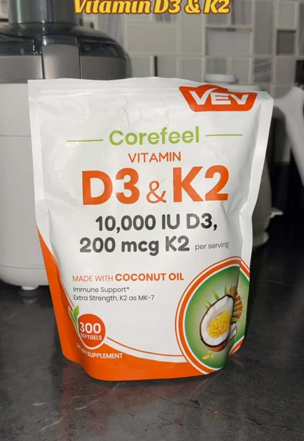 Vitamin D3 & K2 200 mcg  #vitamins #supplements #supplementsthatwork #vitamind3 #vitamink2  Supplements Made with coconut oil immune support supplements  Corefeel 