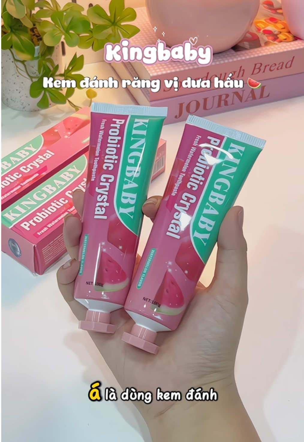 Kem đánh răng vị dưa hấu Kingbaby siêu thơm 🍉, giúp trắng răng và còn giảm hôi miệng nữa nè 🪥 #kemdanhrang #kemdanhrangduahau #kemdanhrangkingbaby #kemdanhrangviduahau #kemdanhrangduahaukingbaby  