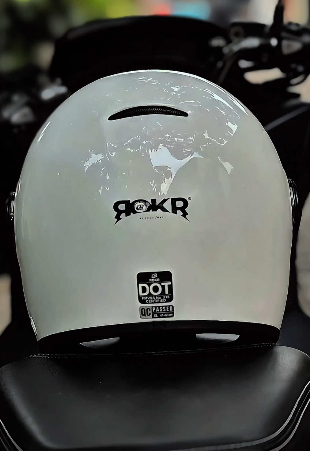 CAKIL FULLFACE RETRO JP ROKR😎 #jpxhelmet #rokr #helmetloverindonesia 