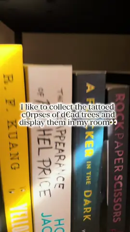 I collect tattooed corpses of dead trees🤣📖✨ #bookishhumour #bookhumor #bookishthings #bookhoarder #bookfyp 
