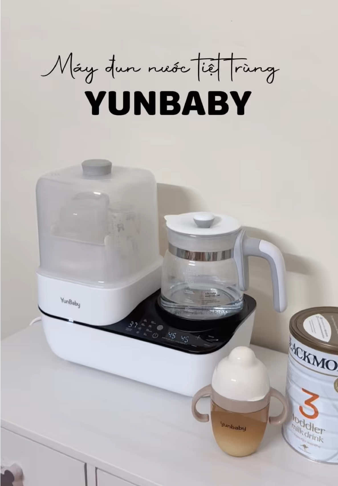 Máy đun nước pha sữa tiệt trùng hơi nước Yunbaby #maydunnuocphasua #maydunnuoc #maytiettrungsaykho #maytiettrung #maytiettrunghoinuoc 