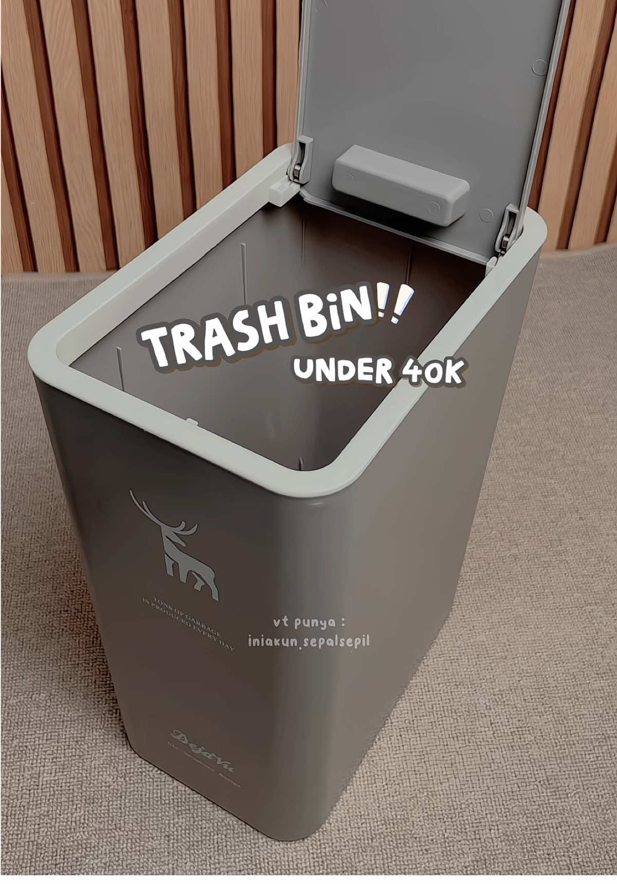 Warnanya gemeyyy 🤍✨ #tongsampah #homeliving #furniture #homelivingtiktok #multifungsi 