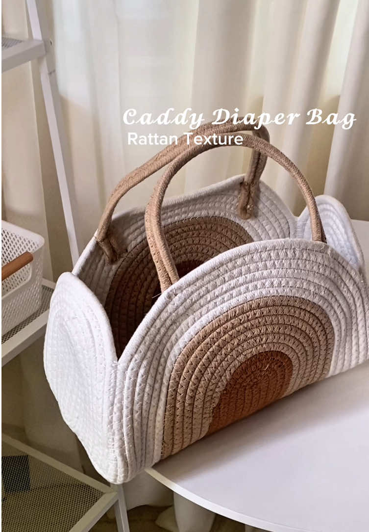 Hello aesthetic mommas — kung wala pa kayo nito bili na kayo napaka aesthetic na caddy bag to 🧺🤎  #caddybag #aestheticcaddybag #diaperbag #aestheticdiaperbag #diaperbagstyle 