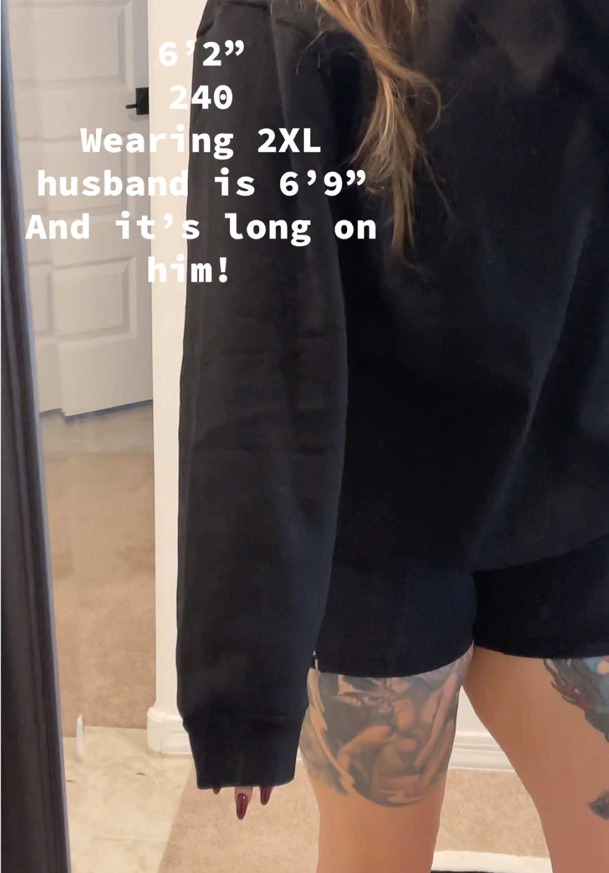 The PERFECT crewneck for yourself or clothing line! These are heavy cotton, high quality! And so soft on the inside! #apparelblanks #tallqueen #tallking #tallclothes #tallcrewneck 