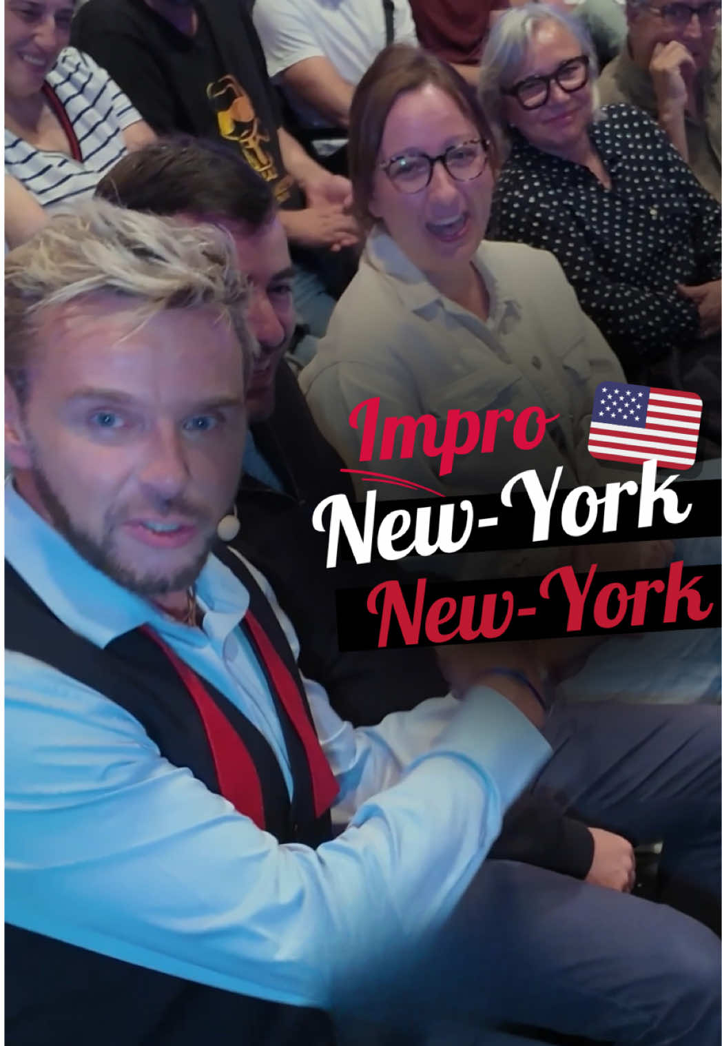 Les français d’Amérique restent Français, ils sont romantiques. Ah ces french lovers 💖💘😂 #impro #rires #spectacle #jeanfijanssens #sketch  