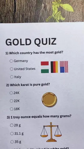 Hard Gold Knowledge Test‼️ Can you pass this exam ❓ #goldquiz #quiz  #LearnOnTikTok #trivia #quiztime