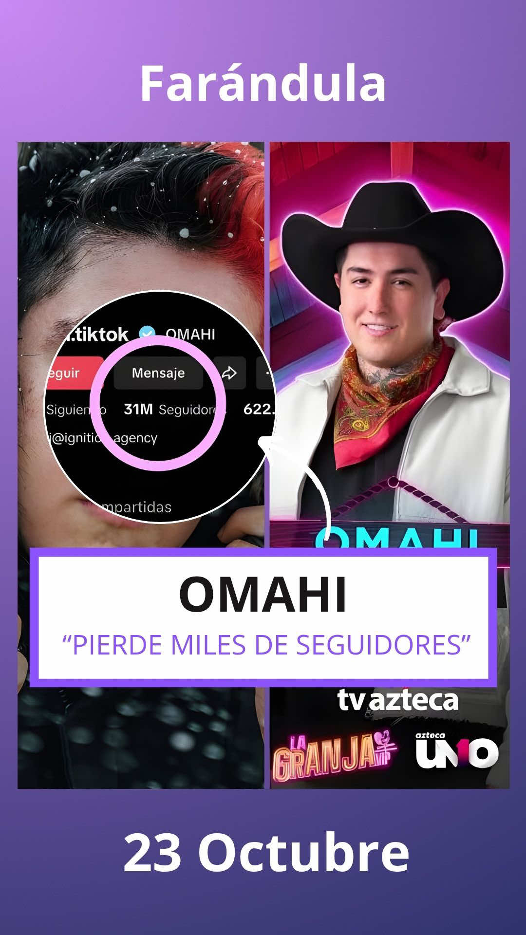 OMAHI pierde seguidores #omahi #granjavip 