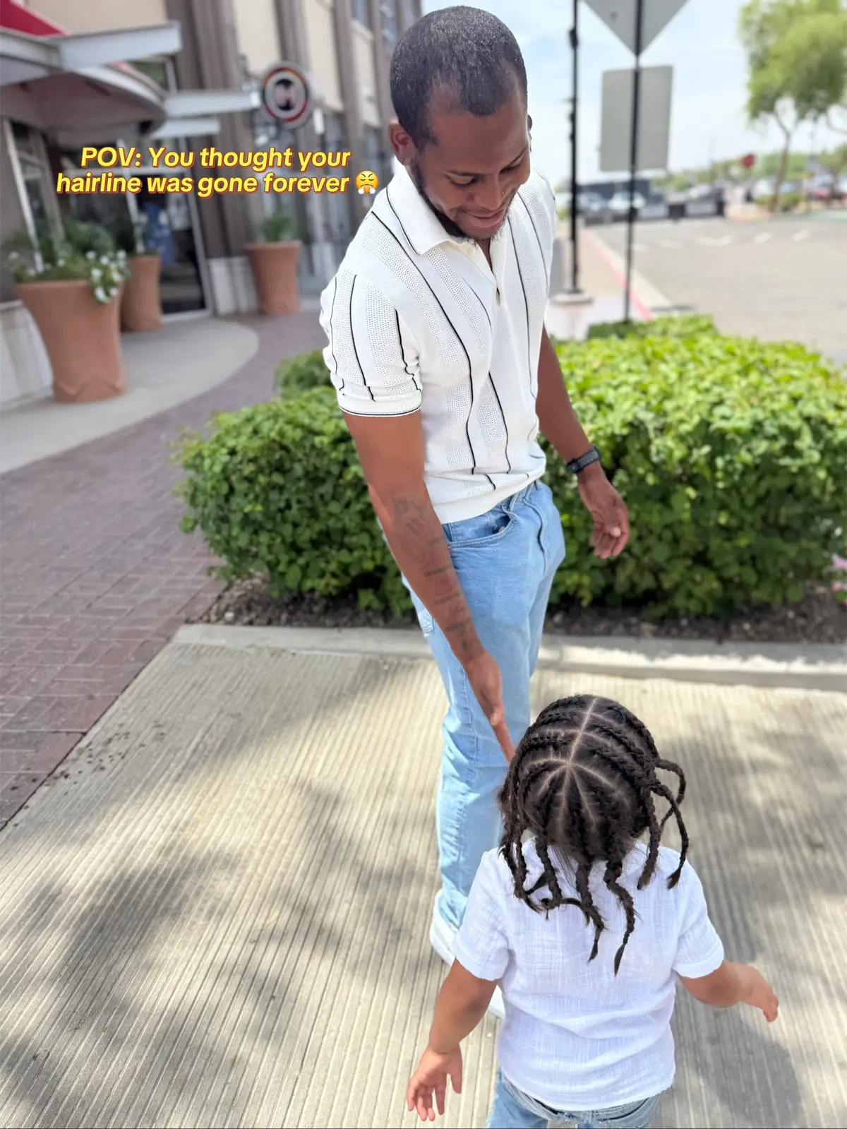 My old hairline was playing hide and go seek 😭but I found it now and its better than ever 🔥  Consistency+Care= Confidence 🤝🏾