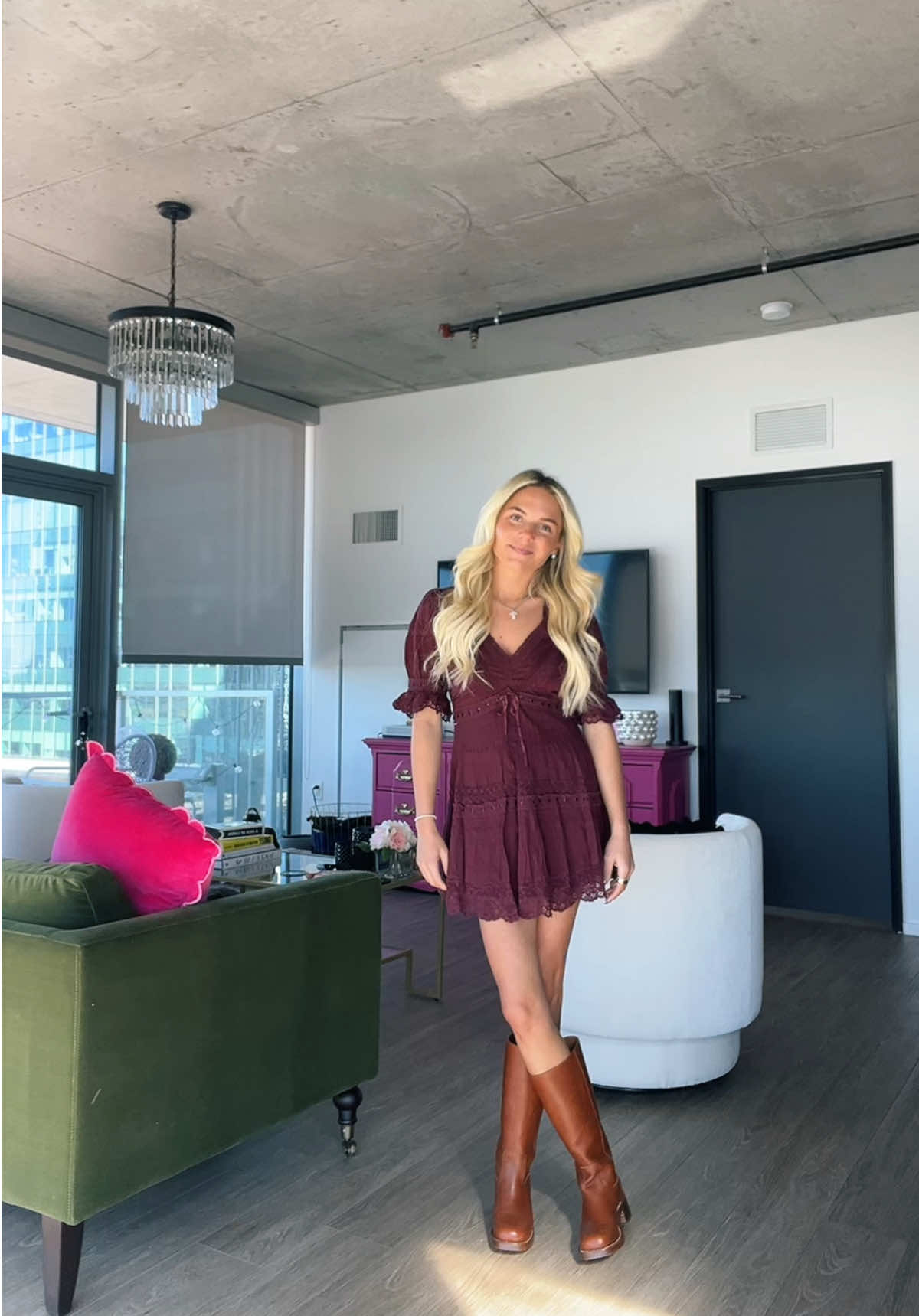 @Free People work fit🤎 #OOTD #falloutfits #freepeople #fallfashion #fryeboots @thefryecompany 