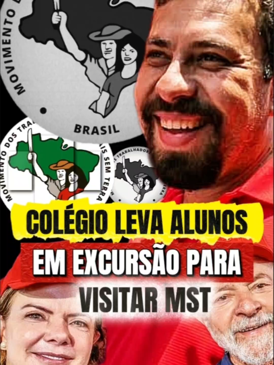 Colégio do Rio de Janeiro leva alunos em excursão para visitar MST. Essa notícia vem de encontro com o novo ministro do governo, Boulos que é ativista do movimento MST. #politica #direitaconservadora🇧🇷 #direitaconservadora #noticias #boulos 