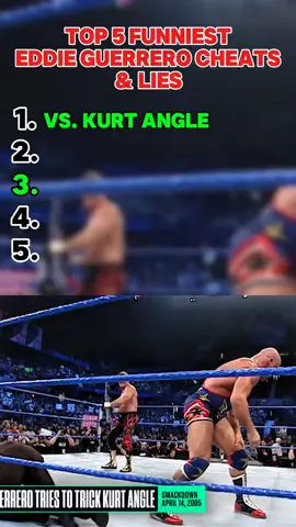 Top 5 Funniest Eddie Guerrero Cheats & Lies #eddieguerrero #funniestmoments #WWE #prowrestling 