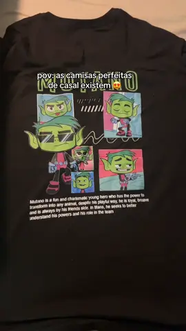 As camisas mais lindas que já vi 🥹 #mutanoravena💜💚 #jovenstitãs #kitcasal 