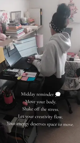 Sometimes the best thing you can do for your mind is move your body. Even a few minutes of stretching, dancing, or walking can reset your energy, spark ideas, and release what’s been weighing you down. Your peace deserves movement too 💫 Take your movement break right now and follow for more reminders. 🫶🏾 #MiddayReset #wellnessforwomen  #MoveForYourMind #HealingEnergy #WellnessTok 