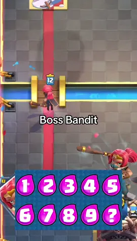 How many elixir can beat Boss Bandit?⚔️🛡️#clashroyale #clashtok #bossbandit #fyp 