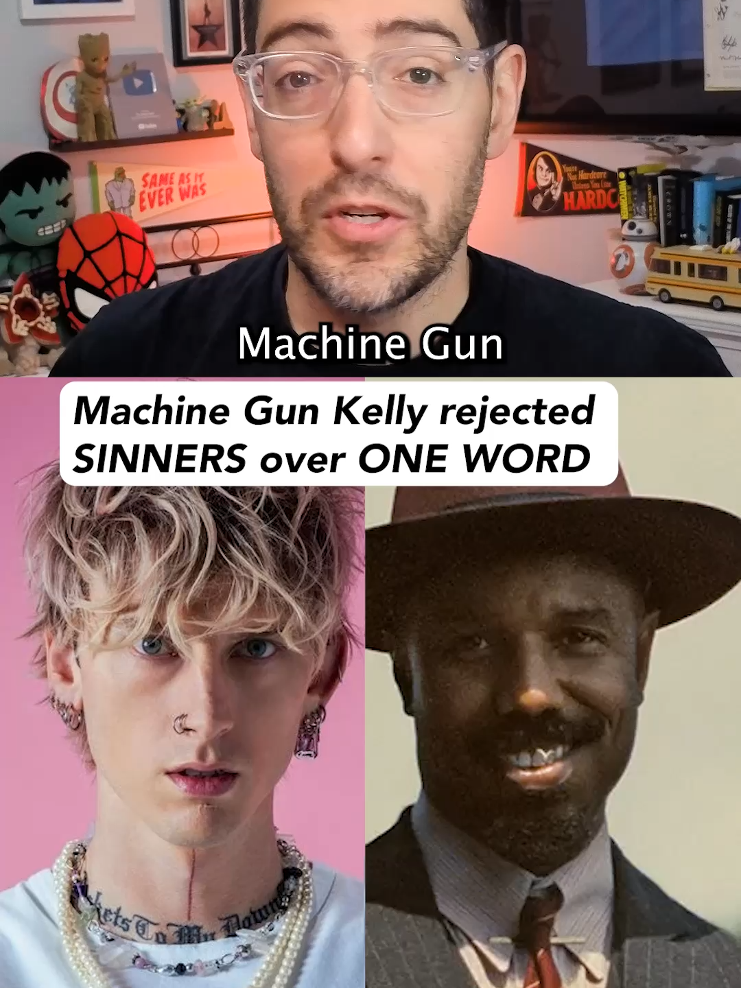 Machine Gun Kelly was up for a role in Sinners but he refused to audition (Sources: /Film, Pat McAfee podcast, Variety, People) #machinegunkelly #sinners #ryancoogler #movies #movietok #filmtok #tiktokhalloweencontest