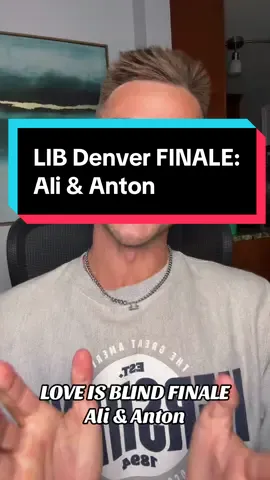 LOVE IS BLIND FINALE: Ali & Anton #loveisblind #loveisblindnetflix #netflix 