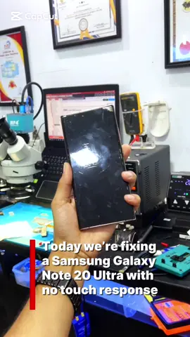Samsung galaxy note 20 ultra touch screen not working successfully repaired | Basic repair | Big save 📲✅ #fyp #trending #viral #phonerepair #samsung @𝐼𝒮𝐻 🎬 