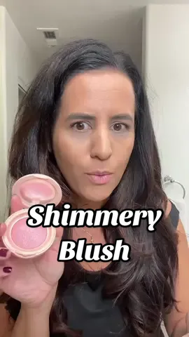 You won’t even need a highlighter with this blush. It’s basically a blush plus highlighter in one product! Love it so much I’m thinking about getting one more color! 💕 #blush #makeup #makeuphacks #ttshopfinds #affordablemakeup 