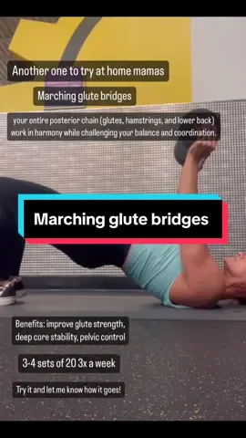 Another one you can do at home, mamas! If you try it, let me know 🤗 #GymTok #fitmomsoftiktok #fitmoms #bikinicompetitor #momlife #bodybuilding #coreworkout #glutesworkout 