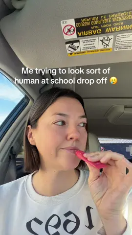 Idk if it helps but at least I feel a little better 🤣  #lipgloss #schooldropoff #momlife #lippie #laneige 