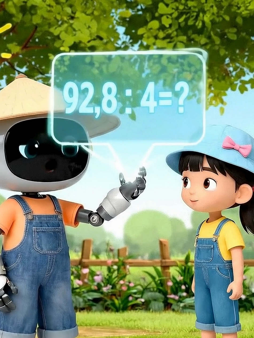 Toán 5 - Bài 22 - Tiết 1: Phép chia số thập phân. Các video bài giảng của mình là miễn phí. Mọi người cần tải bản gốc vào bài ghim của trang mình lấy nha. #Toan5 #ungdungAI #Tieuhoc 