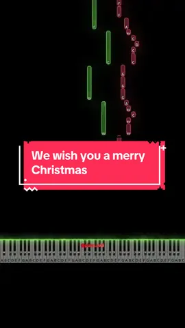 We wish you a merry Christmas | tutorial | like/follow-more | #pianotok #pianocovers #pianotutorials 