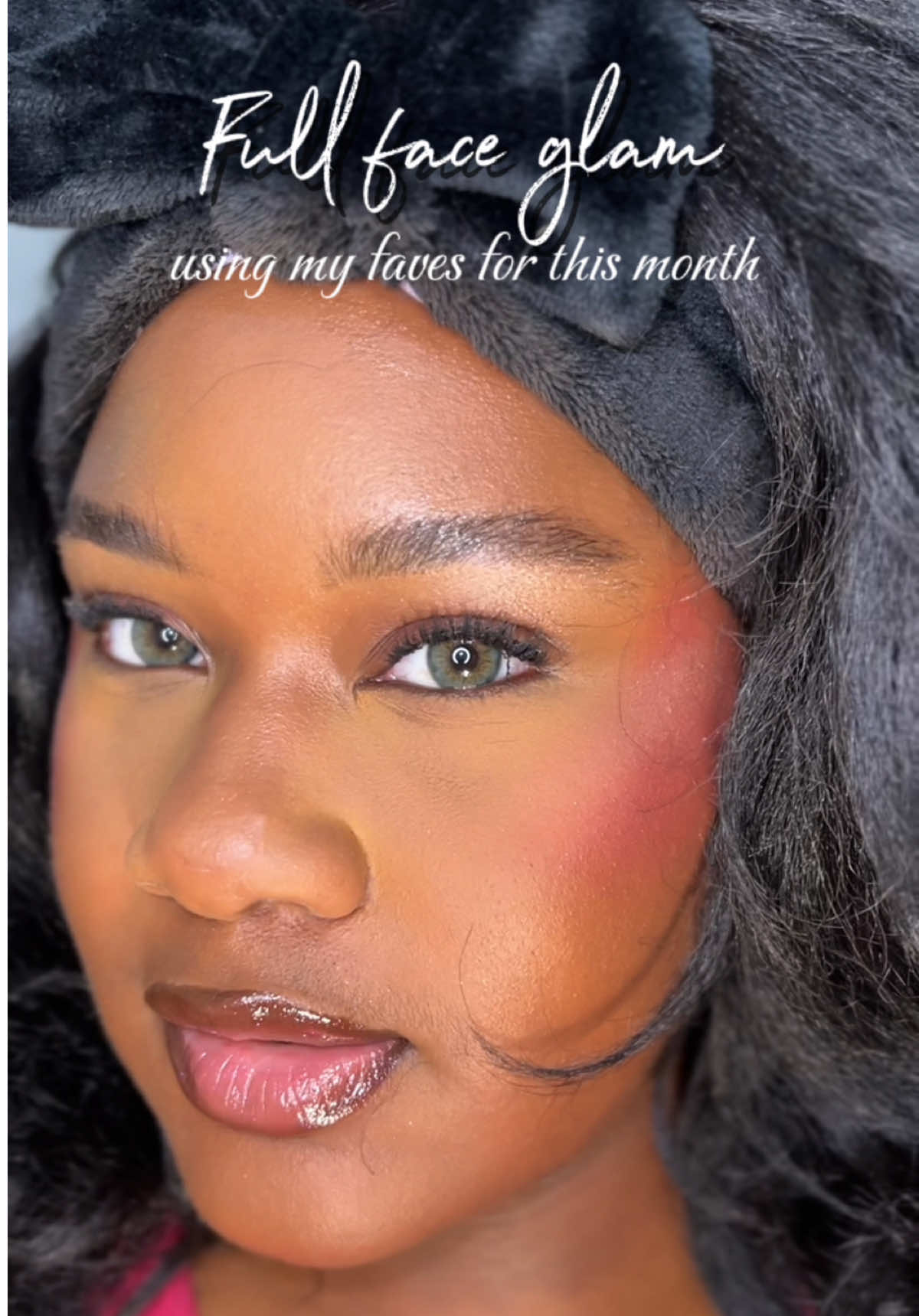 Full face glam using my Makeup faves for this month (October 2025). Products used: @Point of View Beauty Renew it bundle @NYX Professional Makeup  - the face glue setting primer - the face glue setting spray @Rare Beauty Brow Harmony Flexible Lifting Gel @Estée Lauder double wear stay in place concealer @Tower 28 Beauty swipe serum concealer @rimmellondonus Multi-tasker better than filters  @Maybelline NY Super Stay Up to 30HR Wear Lumi-Matte Longwear Foundation @blkopalbeautytt TRUE COLOR Skin Perfecting Stick Foundation @loréal paris usa Infallible 3-Second Setting Mist Spray @maccosmetics Strobe Beam Liquid Blush @DanessaMyricksBeauty yellow evolution powder @Stila Cosmetics  - Liqua-Play Eye Shadow - Stay All Day Smudge & Set Waterproof Gel Eye Liner @essence.cosmetics Lash Princess False Lash Effect Waterproof Mascara @Haus Labs  -Power Sculpt Velvet Talc-Free Powder Bronzer - Color Fuse Talc-Free Blush Powder @🇺🇸MADEBYMITCHELL🇺🇸 Curve Case Press'd Powder Blush & Bronzer Palette @KimChi Chic Beauty stage proof matte setting spray @wetnwildbeauty Color Icon Kohl Eyeliner Pencil @Fenty Beauty  - Mo’ hunny killawat freestyle highlighter - gloss bomb lip gloss #fullglam #makeuptutorial #MakeupRoutine #glammakeup #makeup  