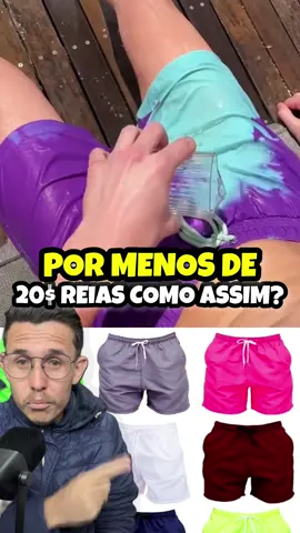 ❌Short tectel mauricinho praia por menos de 20 reias que loucura tá de graça!😱 #tiktokshop #tiktok #vendas #praia #piscina 