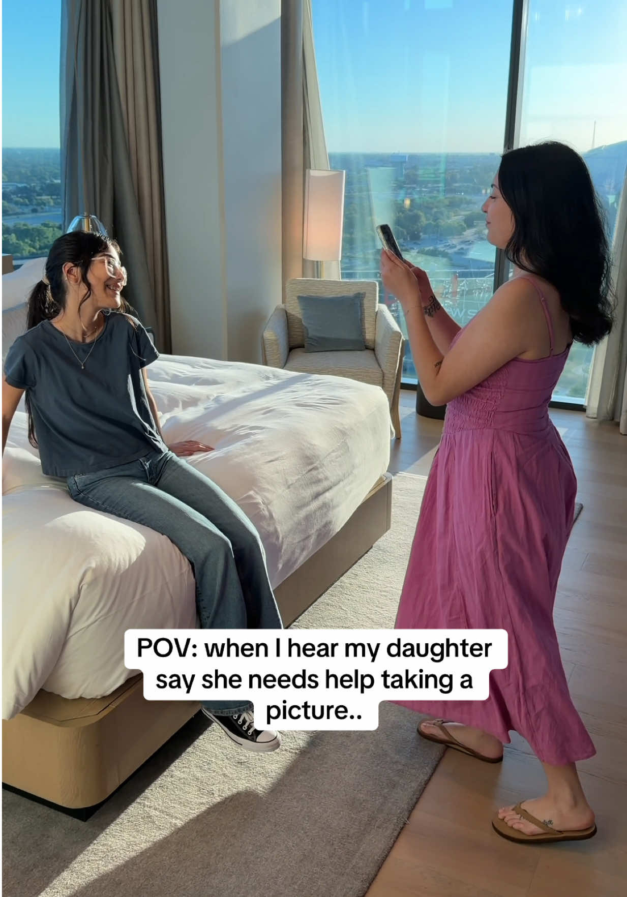 Get out of the way Dad. 🙂‍↔️ #family #parents #momlife #funny 