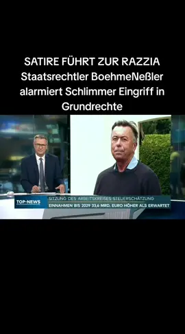 Erneut rückt die Grenze zwischen Meinungsfreiheit und Strafrecht scharf ins Blickfeld: Wegen eines kritischen Tweets durchsuchte die Polizei heute die Wohnräume des Publizisten Norbert Bolz. Der Vorwurf lautet, Bolz habe in dem Tweet den NPD-Parole „Deutschland erwache“ verwendet. Bolz selbst betont, der Satz sei ironisch gemeint gewesen und der Kontext ignoriere die Ermittlungsbehörde. Es handele sich um einen satirischen Kommentar zu einem Zeitungsartikel über die AfD. Als zugeschalteter Gesprächspartner äußerte sich der Staats- und Europarechtler Volker Böhme‑Neßler: Er bezeichnete die Hausdurchsuchung – inklusive der Beteiligung des Bundeskriminalamt (BKA) – als unverhältnismäßig und gefährlich für den Rechtsstaat. Es gehe um einen Eingriff in fundamentale Grundrechte wie die Unverletzlichkeit der Wohnung und die Meinungsfreiheit. Entscheidend sei der Kontext einer Äußerung – insbesondere bei satirischen Kommentaren – und dieser Kontext werde hier kaum berücksichtigt. Böhme-Neßler warnte davor, dass eine solche Vorgehensweise eine Einschüchterungswirkung entfalten könne, weil Bürgerinnen und Bürger sich dann überlegen, ob sie ihre Meinung überhaupt noch frei äußern könnten. #razzia #satire #meinung #fyp #NACHRICHTEN 