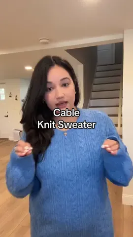 the cutest pop of color ever 🤍 #bluesweater #fashion #sweater #tiktokshopblackfriday #tiktokshopcybermonday 