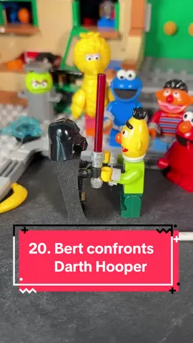 Bert confronts Darth Hooper #lego #sesamestreet #bertandernie #darthvader #toys 
