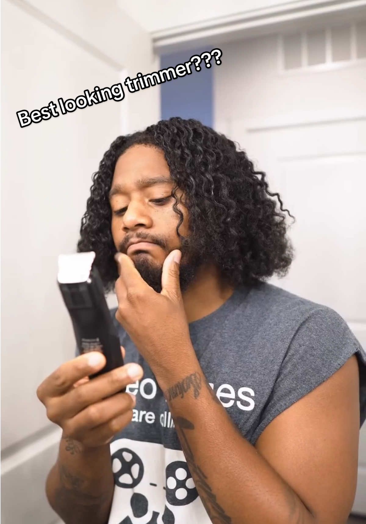 Good lookin trimmers don’t exi…👀 #electrictrimmer #shavingroutine #mensgrooming 