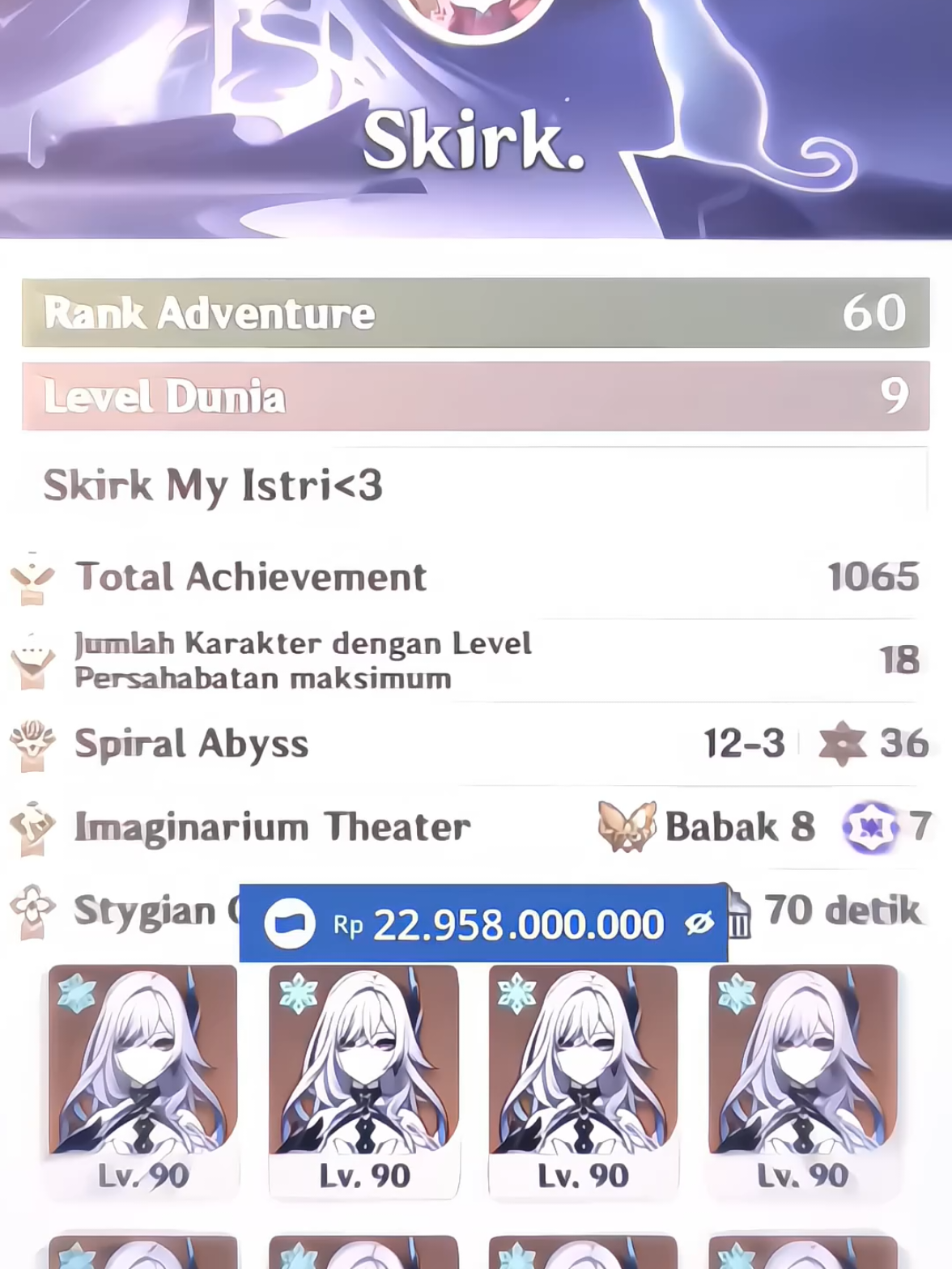 kuraass sayaang #skirk #skirkgenshinimpact #genshin #GenshinImpact cr@inimincoopys! - am prem di bio 