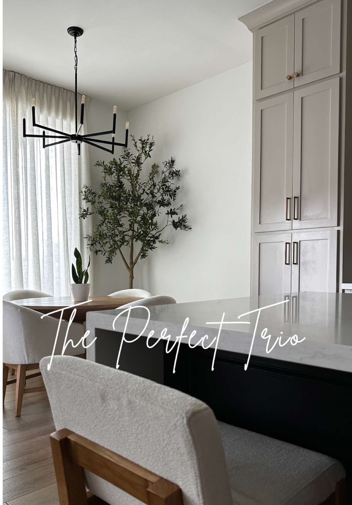 When Pure White meets Accessible Beige and Tricorn Black 🤍🖤 @sherwinwilliams  #customhome #xyzbca #organicmodern #homedesign #moderntransitional 