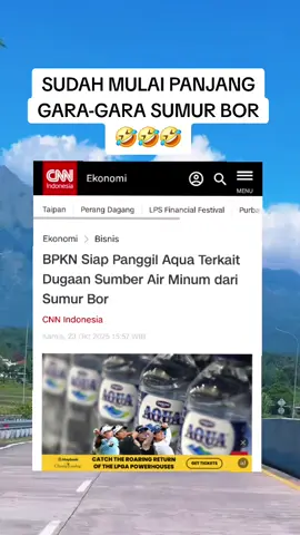 Badan Perlindungan Konsumen Nasional Republik Indonesia (BPKN RI) akan memanggil manajemen dan Direktur utama PT Tirta Investama selaku produsen air minum kemasan merek Aqua buntut dugaan penggunaan sumur bor atau air tanah untuk kegiatan produksi mereka. Rencana pemanggilan tersebut buntut viral dugaan Tirta Investama memproduksi air minum mereka dengan air sumur bor atau air tanah, bukan dari mata air pegunungan sebagaimana diklaim dalam iklan produk perusahaan tersebut. Ketua BPKN Mufti Mubarok dalam keterangannya di Jakarta, Kamis (23/10) menegaskan lembaganya telah menerima berbagai laporan dan pemberitaan publik mengenai hal tersebut. Pihaknya karena itu akan mengambil langkah tegas untuk memastikan hak konsumen atas informasi yang benar, jelas, dan jujur sebagaimana diatur dalam Undang-Undang Nomor 8 Tahun 1999 tentang Perlindungan Konsumen. 