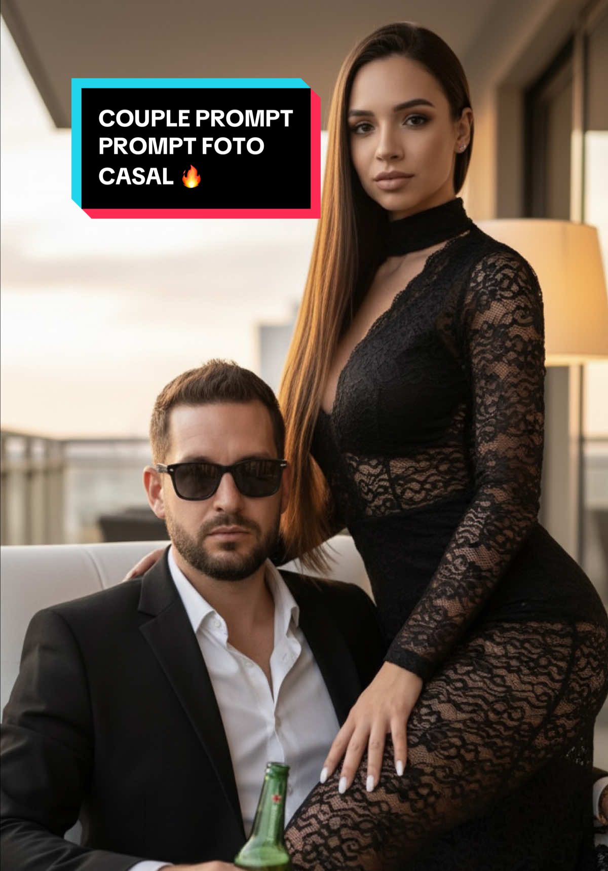Fotos lindas  de casal #looks #viraltiktok #gemini #coupleprompts #fotocasal 