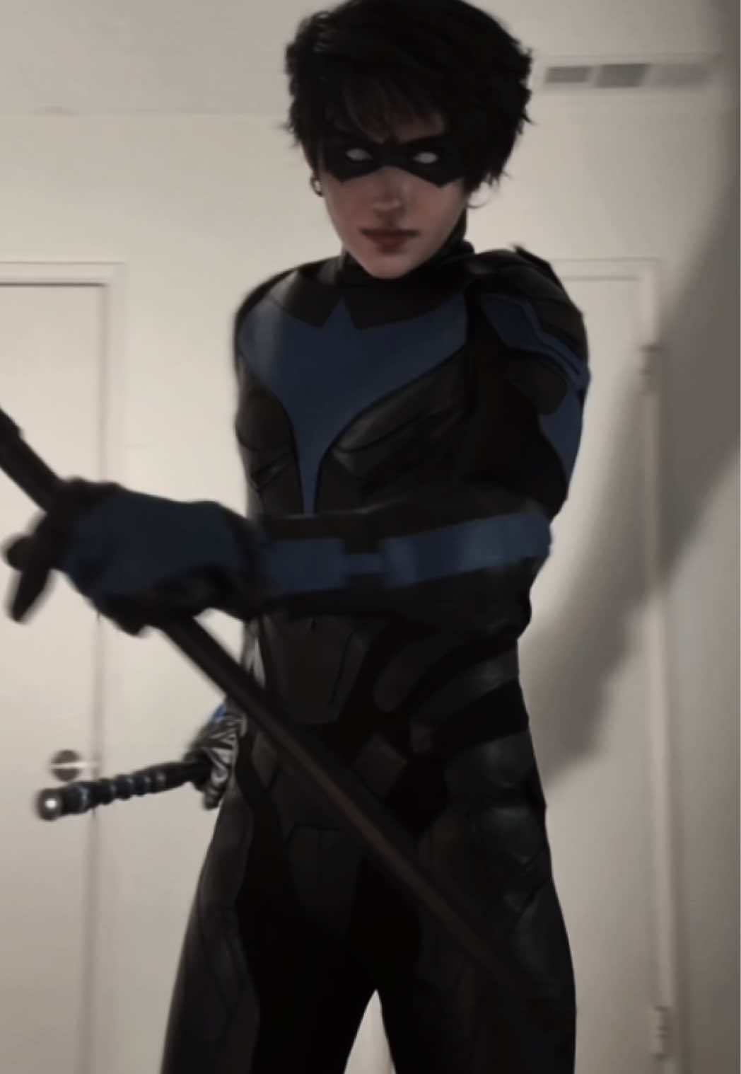 i tried 🙏 #nightwing #cosplay #fypシ 