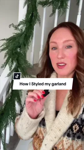 There’s so many different ways to layer and style these. #christmasgarland #classicchristmas #holidaydecor #ralphlaurenaesthetic 