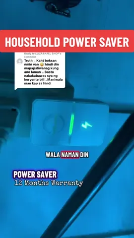 Replying to @ELIZA&KAEL SHOP POWER SAVER 12 MONTHS WARRANTY HOUSEHOLD ENERGY SAVER #powersaver #energysaver #electricbill #monthlybill #fyp 