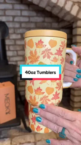 Meoky 40oz tumblers! Fall and Christmas prints are here! #Tumbler #40oztumbler #TiktokShopBlackFriday #tiktokshopcybermonday #christmasgift @Lucky Meoky 