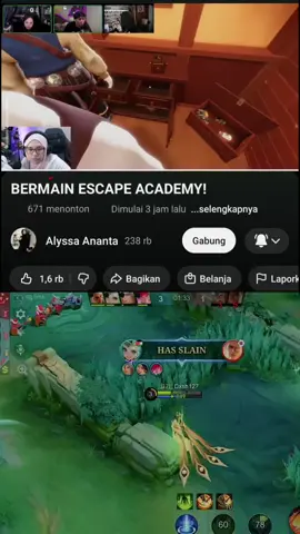 semangat terus sa@Alyssa walaupun viewers ratusan yang biasa nya ribuan😌 #alysaananta #laron #MLBB9TH #MLBB 