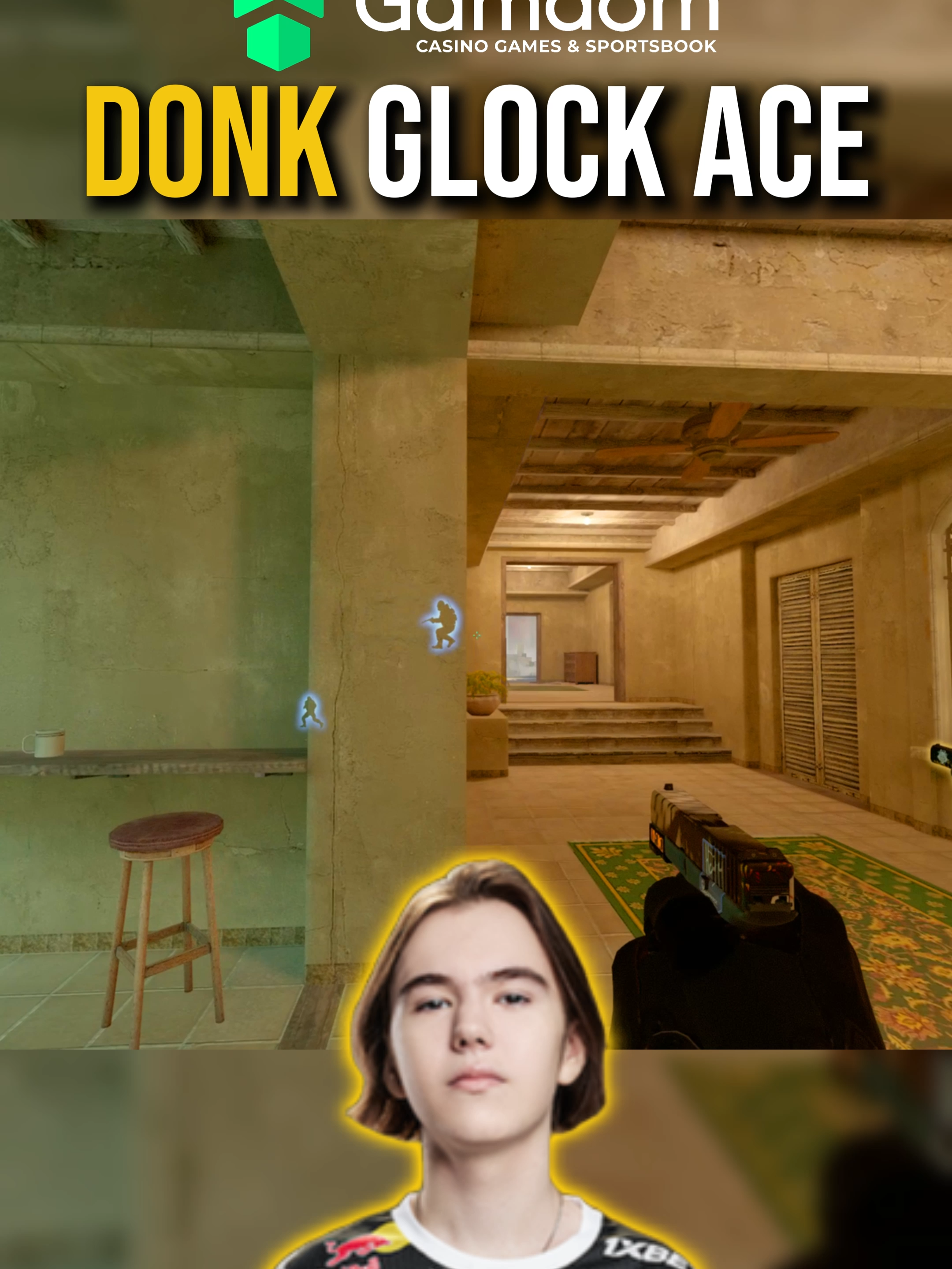 THE CLEANEST GLOCK ACE IN CS2 ... #cs #csgo #csgomoments #cs2moments #faceit10lvl #donk #ace #cs2
