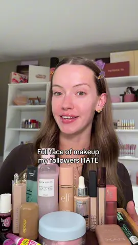Full face of makeup my followers HATE (video idea: @Danielle Estrada) #makeupchallenge #sephorahaul 