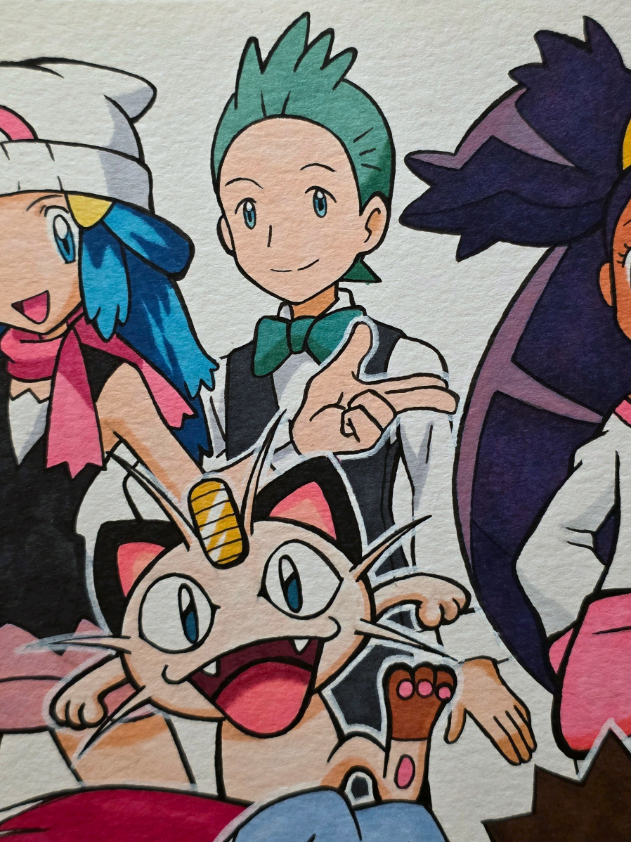 Drawing Cilan from Pokemon  #pokemon #pokemontiktok #pokemoncommunity #pikachu #anime 