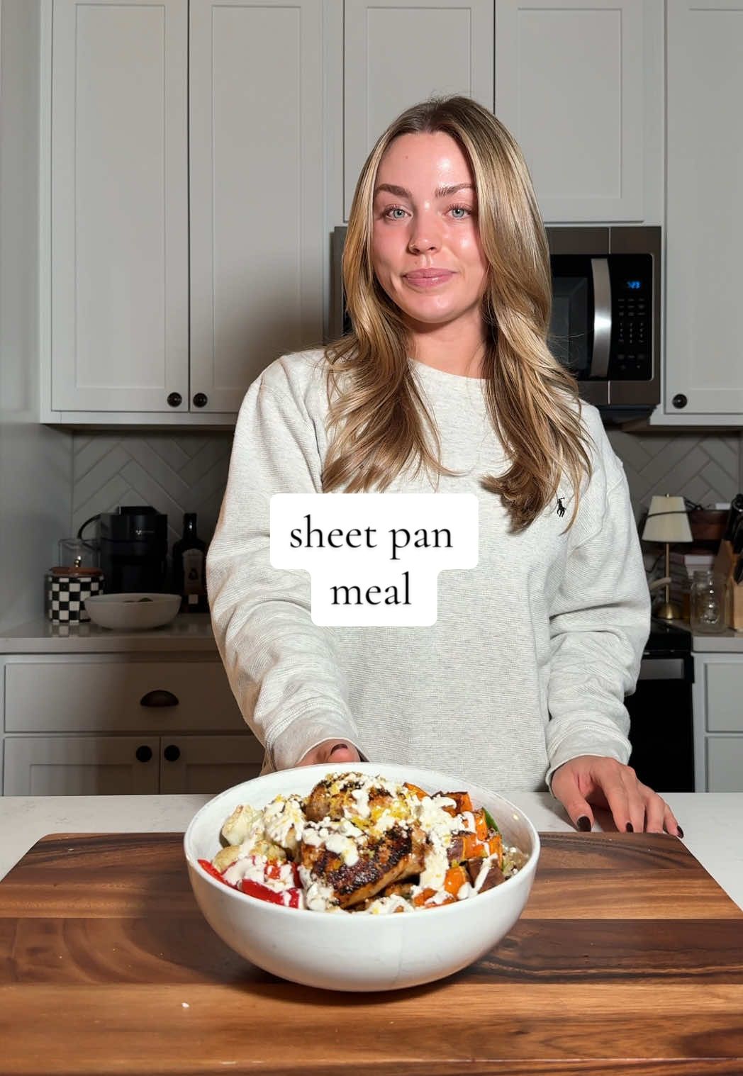 Sheet pan meal 🍋 full recipe in bio!!  @Caraway Home @FAGE @Mike’s Hot Honey @Whole Foods Market  #EasyRecipe #quickrecipes #Recipe 