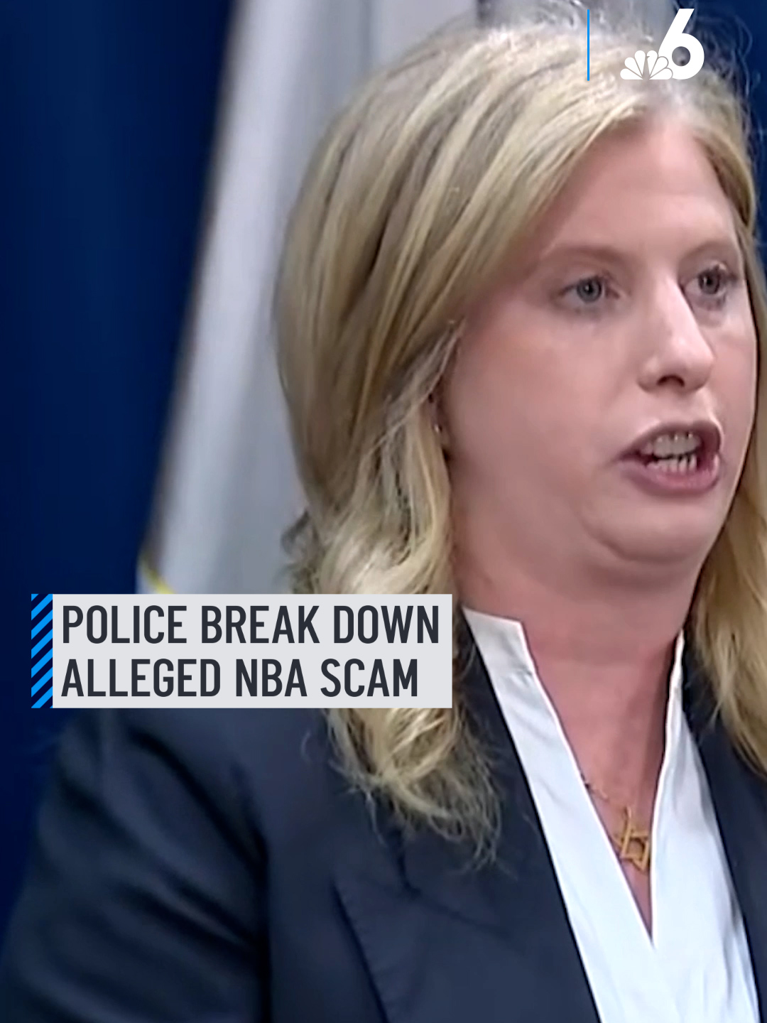 New York police explain how an alleged NBA betting scam operated, where players and associates reportedly used insider information to profit from rigged wagers on major sports betting platforms. #nbc6 #nbcnews #SportsNews